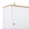 Hallway Cabinet Wardrobe Cabinet Shoe Cabinet Coat Hook Metal Hooks Metal Handle Flip-Down Shoe Compartment Bench APP LED Light Hallway