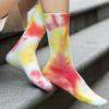 Men and Women Socks Cotton Tie-dye Skateboard Hiphop Tube Socks White Socks  Lace Socks for Women