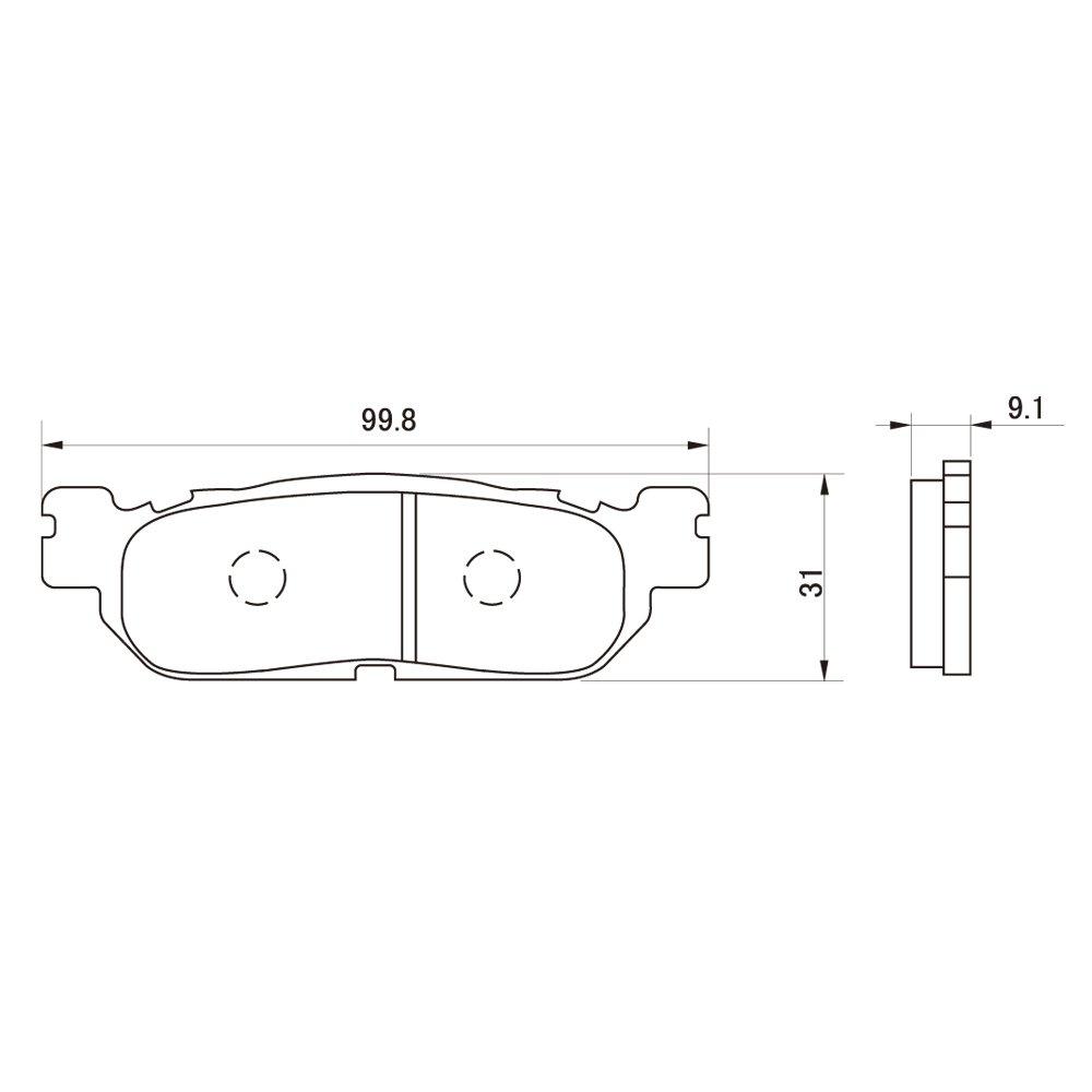 Daytona Motorcycle Brake Pads, Golden Pad X (Sintered Metal Pad), Tricker (04-18), Selo (05-20), etc. 97140 No: 37