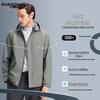 SHANSHAN Men's Detachable Hooded Business Casual Jacket