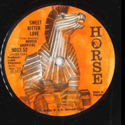7inch Record MARCIA GRIFFITHS - Sweet Bitter Love / Version HOSS52 Horse 1974 UK Reggae, Ska & Dub