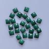 Natural Malachite Square Cabochon, Green Malachite Gemstone, Square Flat Back Stone, Loose Malachite Cabochon for Jewelry Making
