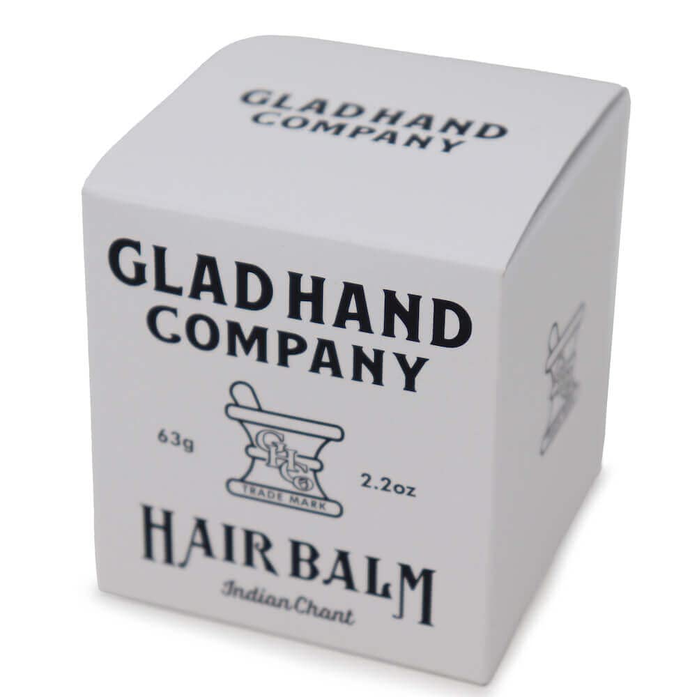 Glad Hand Men's Organic Hair Balm, Made In Japan, 63g. GLAD HAND APOTHECARY HAIR BALM "INDIAN CHANT" by GANGSTERVILLE, WEIRDO, and OLD CROW.