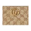 Gucci Double G Generation Vintage Style Gold Hardware Zipper Closure GG Canvas Wallet Women wallet Beige Dark-Brown 443123-FAF05-9651