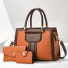 One Shoulder Women's Fashion Messenger Bag New Handbag Women's Casual Versatile Child and Mother Bag Three-piece Set