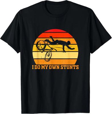 Fahrradliebhaber Rad Lustig Fahrrad Vintage Ich mache meine eigenen Stunts Geschenk Unisex T-Shirt