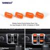 Orange Window Lift Switch Button Trim Cover Bezels For Jeep Wrangler JL JT 2018+