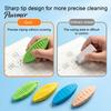 No Debris 4Pcs Creative Sensory Stone Eraser, Triangular Pencil Eraser for Office Students, Soft Rubber Dustless Kids, School Supplies
