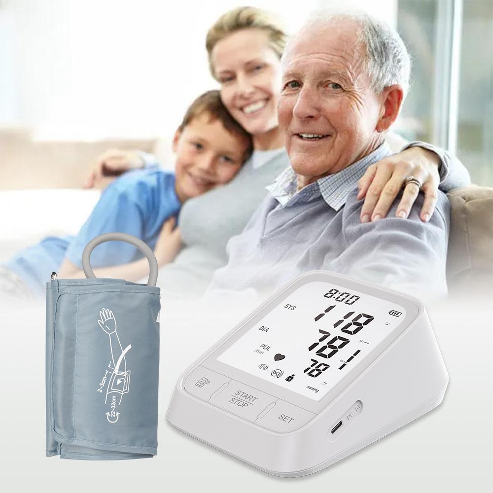 Medical-Grade Fully Automatic Upper Arm Sphygmomanometer Electric Blood Pressure Meter High Accuracy Hospital BP Machine