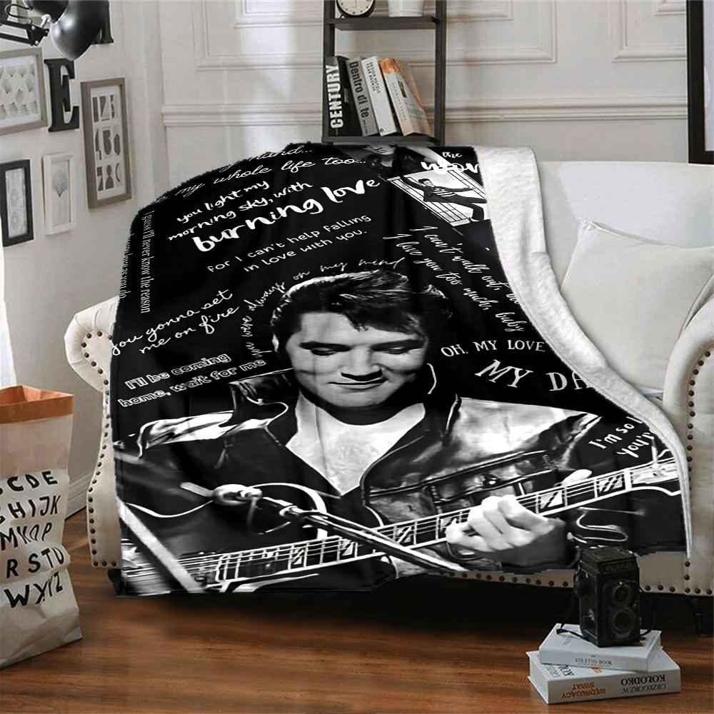 1pc love burning Soft Flannel All Season Throw for Home, Office, Outdoor UseDurable Comfort Soft Warm Throw for Home, Travel All Season