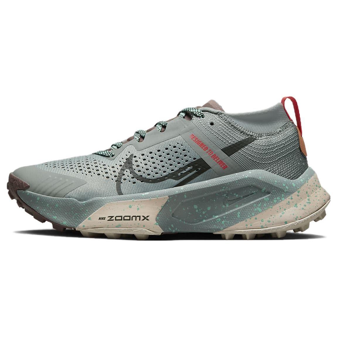 (WMNS) Nike ZoomX Zegama Trail Grey Green Women s DH0625-301 EU 35.5