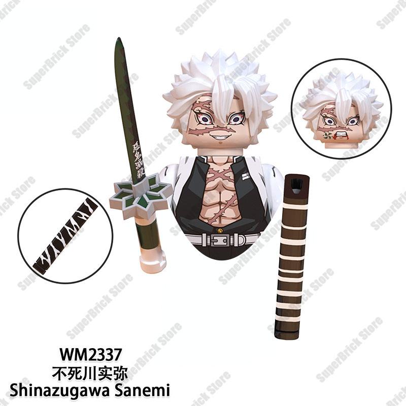 Demon Slayer Mini Action Figures Hot Anime Dolls Bricks Kamado Tanjirou Kibutsuji Muzan Building Blocks Model Toys Kids Gift Set