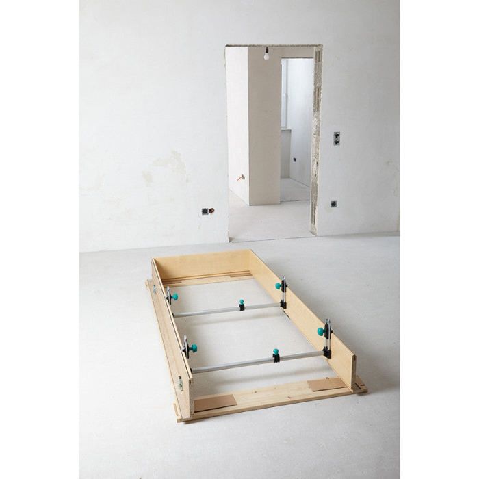 Kit de Pose de Chassis de Porte Easy, pour Porte de 600 à 1000 mm - wolfcraft 3675000