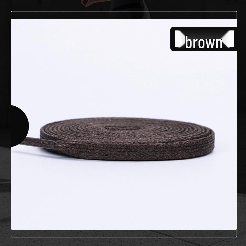 

Унисекс Ботинки из вощеной кожи с черно-белыми плоскими шнурками, Повседневные парусиновые ботинки Мартин, Ширина 0,6 см. 24 inch