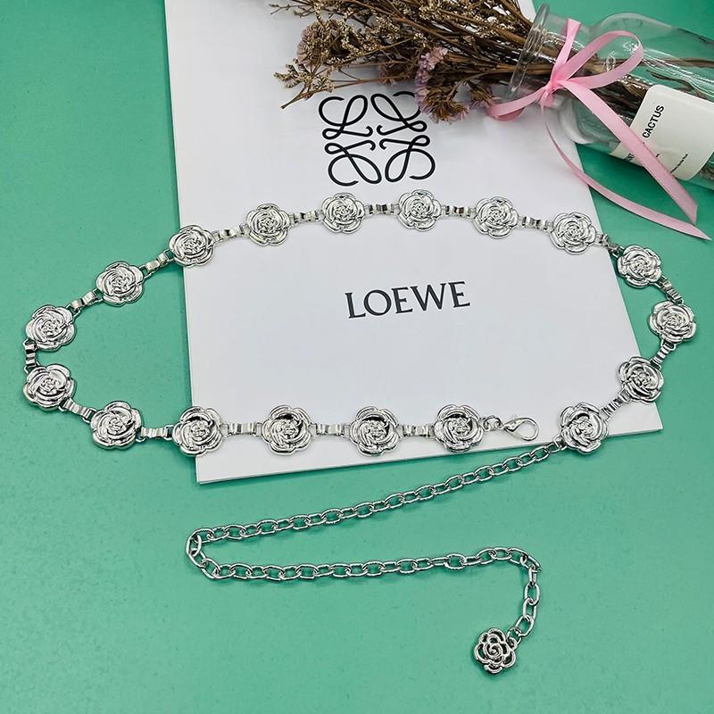 Vintage Ethnic Style Metal Flower Waist Chain For Women Fashion Accessory Gift For Young Adults