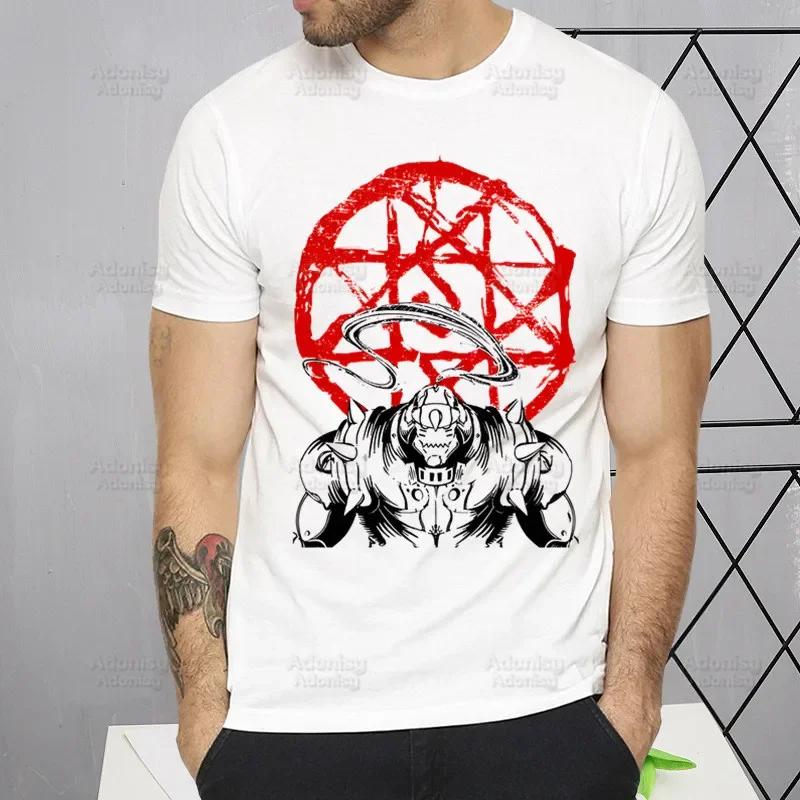 Tričko Fullmetal Alchemist Harajuku Alphonse Elric Trička Krátký rukáv Móda Ležérní Edward Elric Tričko Topy Trička