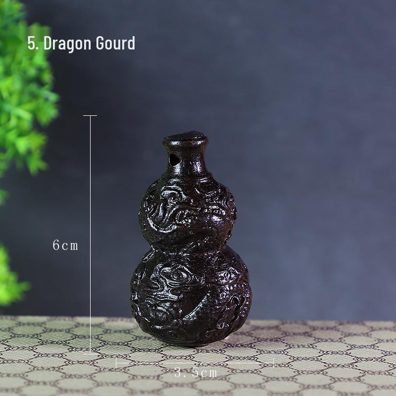 Ash & Ebony Wood Carved Ornaments: Solid Wood Health Balls for Gifting