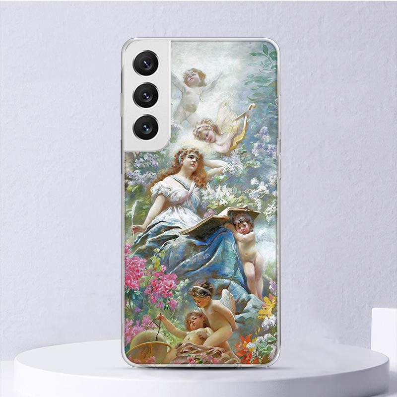 Malerei Kunst Renaissance Weiche Hülle Für Samsung Galaxy M12 M21 M30S M31 M32 M51 M52 Handyhülle Note 8 9 10 + 20 Ultra J4 J6 Plus J8