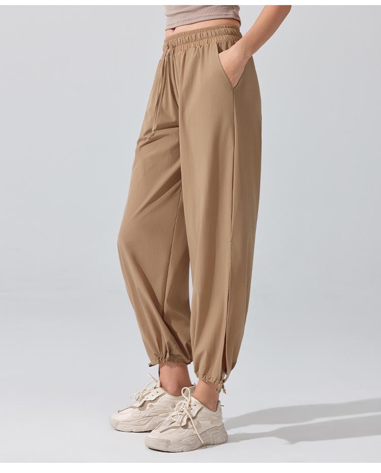 Plus Size Breathable High Waist Yoga Pants - Loose Wide Leg, Long Length, Casual & Sporty Style, Perfect for Spring!