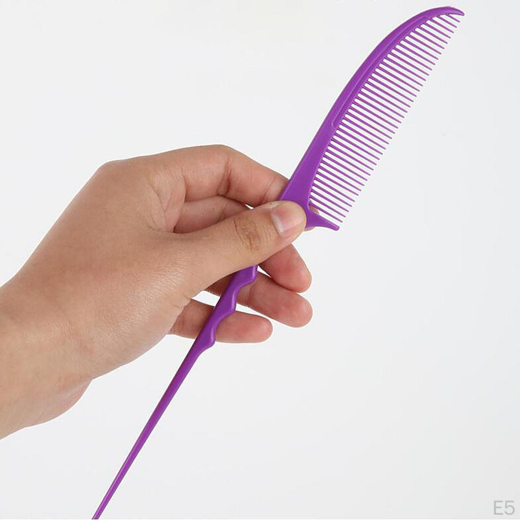 Comb Plastic Pin Tail Resistant Teasing Comb, Ergonomic Designed, Comfortable to Hold And Easy