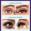 Waterproof Mascara Black Lengthening Volumizing Mascara Natural Long Lasting Smudge-Proof Mascara with Lash Primer