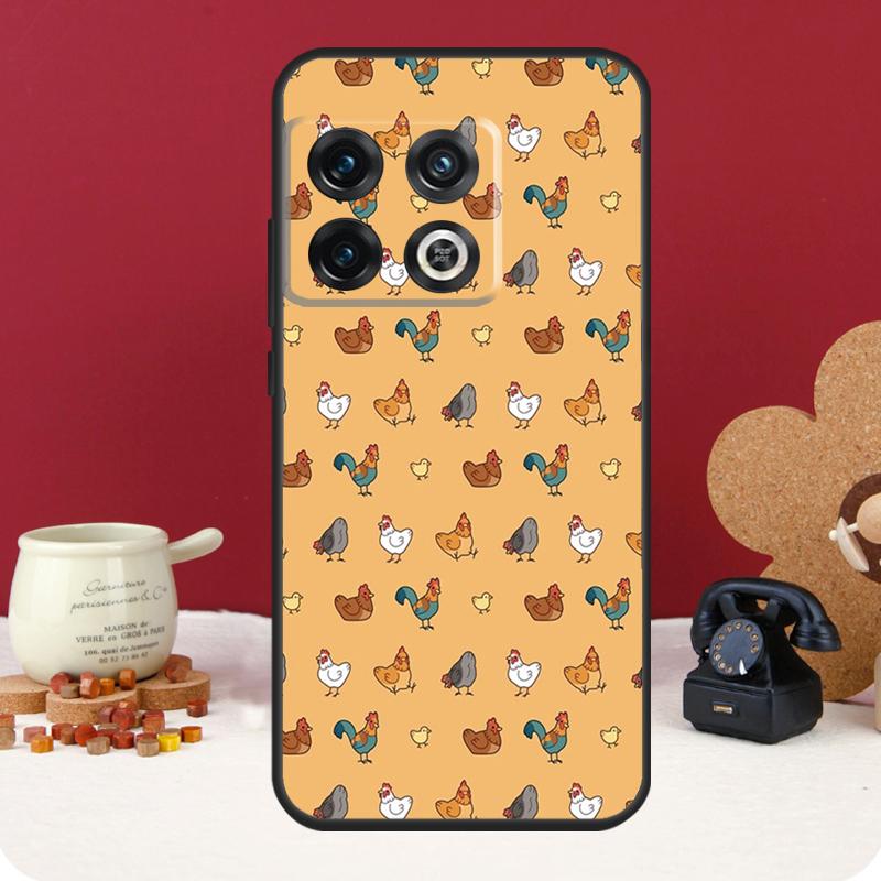 Chicken Hen Rooster Cover For OnePlus 13R 13 12 12R 11 10 Pro 8T 10T OnePlus Nord 4 CE 2 3 Lite N10 N20 N30 Case