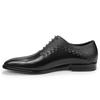 Mode Herren Handbedruckte Leder Oxford Schuhe Klassische Spitzschuhe Business Schuhe für Bankett Büro Mode Business Formelle Schuhe