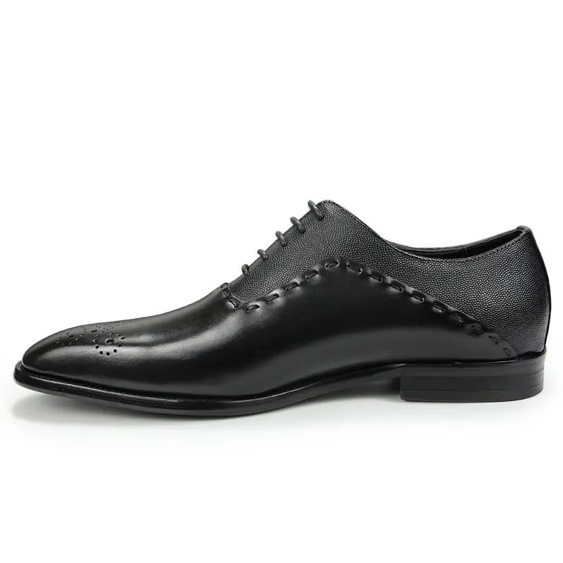 Mode Herren Handbedruckte Leder Oxford Schuhe Klassische Spitzschuhe Business Schuhe für Bankett Büro Mode Business Formelle Schuhe