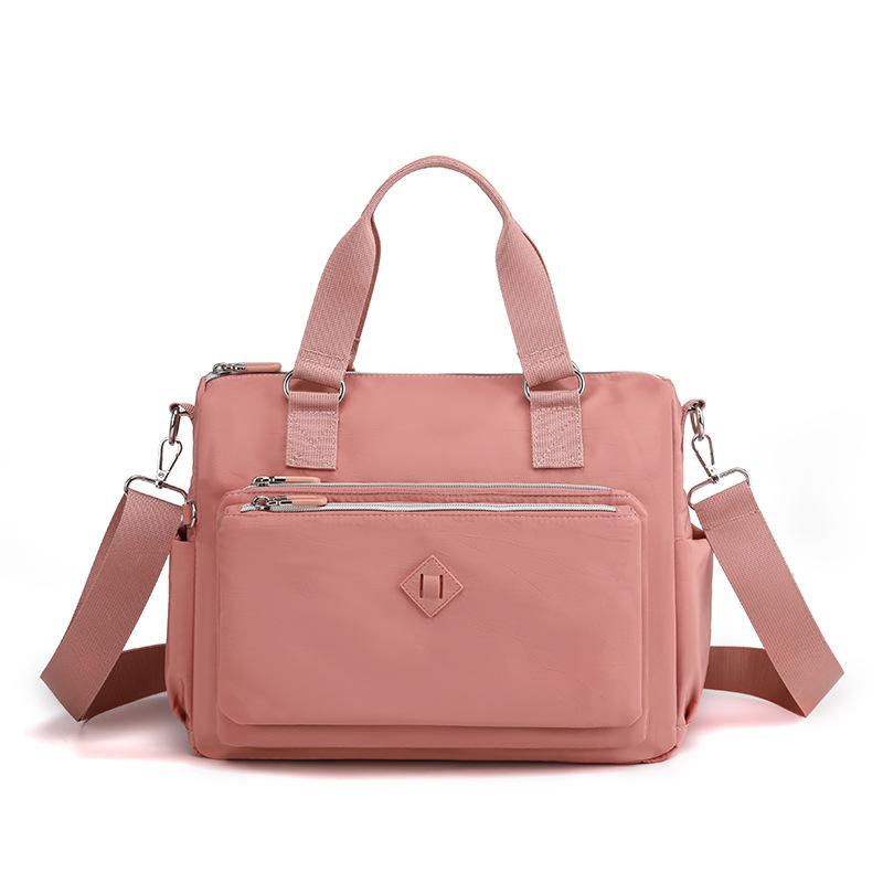 Women's new fashion trend shoulder bag multi-layer anti-splashing nylon backpack leisure sports oblique span bag
