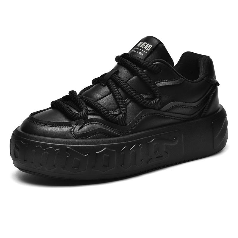 V428 Men'S Fashion Trendy Shoes Casual Men'S Shoes Heightening Soft Sole Soft Surface Comfortable Thick Baseplate Shoes