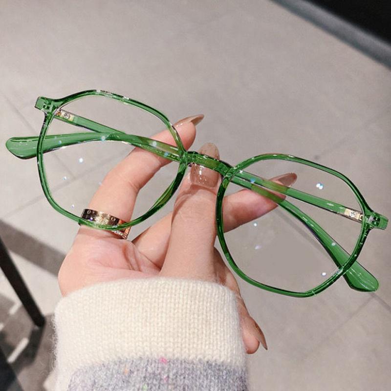 

Очки для чтения Anti-Blue, мужские многоугольные очки для чтения для мам +2.5 зелёный