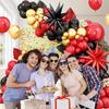 Explosive Red Black Gold Black Balloon Chain Set Birthday Decoration Graduation Wedding Celebration