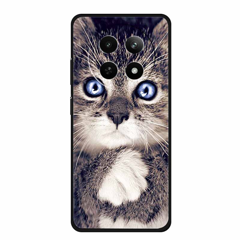 For Realme 13+ 5G Case Animals Soft Silicone TPU Phone Cases Back Cover For OPPO Realme 13 Plus 5G RMX5002 Wolf Protector Coque