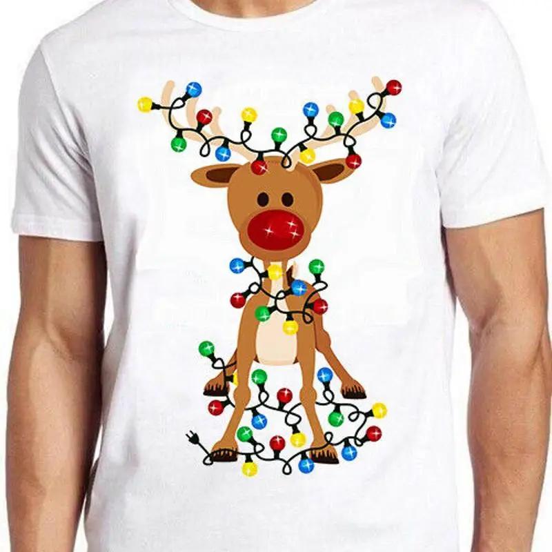 

Christmas Reindeer Xmas Adorable Party Gift Man Woman Tee T Shirt M452 5XL різнокольоровий