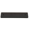 Dual-Sided Black Surface-Mounted Sliding Barn Door Handle