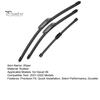 Car Window Cleaning 10/19/24 Inch Wiper Blades Set for Haval H6 2021-2022, 2Pcs Front Wipers Auto Parts & 1Pc Rear Wiper, Beamless Quiet Direct