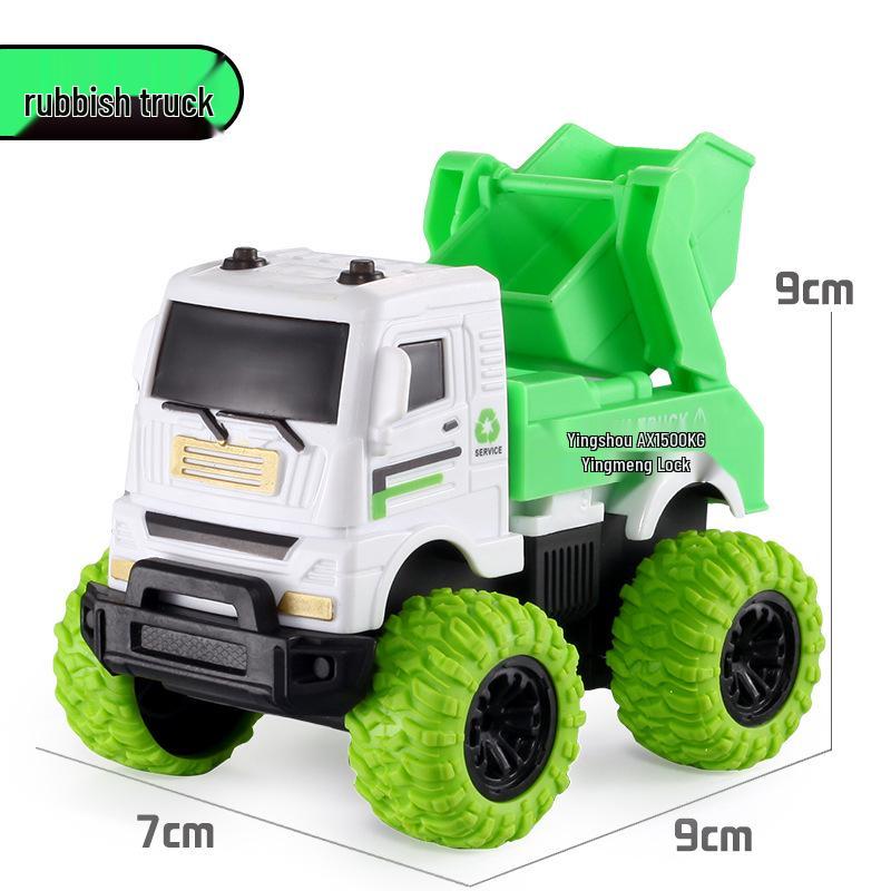 Kids' Inertial Excavator Toy Car: Off-Road Vehicle for Boys, Perfect for Small Gifts and Night Markets