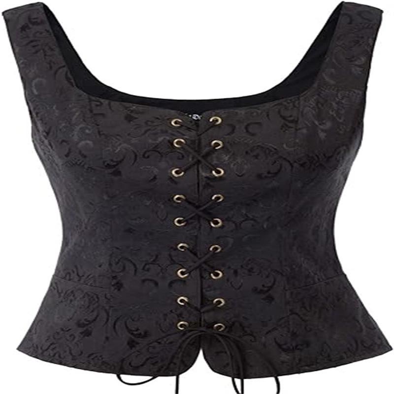 Women's Renaissance Pirate Vest Corset Costume