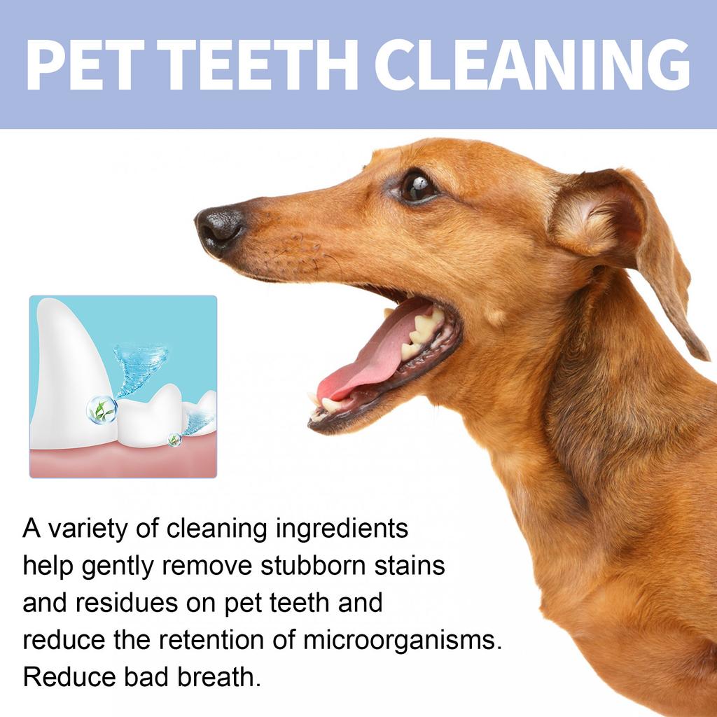 Yegbong Pet Cleaning Toothpaste Pet Cleaning Tartar Tooth Stain Repair Tooth Cleaning White Cat and Dog Oral Cleaning, Repair and Care