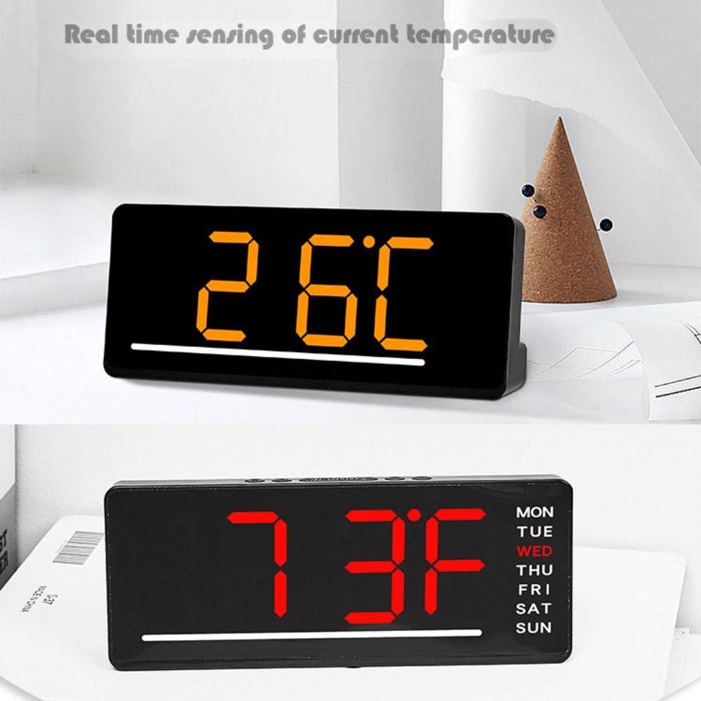 12/24H Electronic Clock Multi-functional Alarm Clocks New Digital LED Clocks