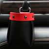 Car Air Vent Organizer with Dual Installation Faux Leather Storage Bag for Phone Accessories Multi-Purpose Hanging Pouch for Vehicle Interior
