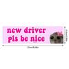 New Driver Please Be Nice Sticker Funny Meme Waterproof StickerSelf Adhesive Learner Driver Sticker Car Accessories