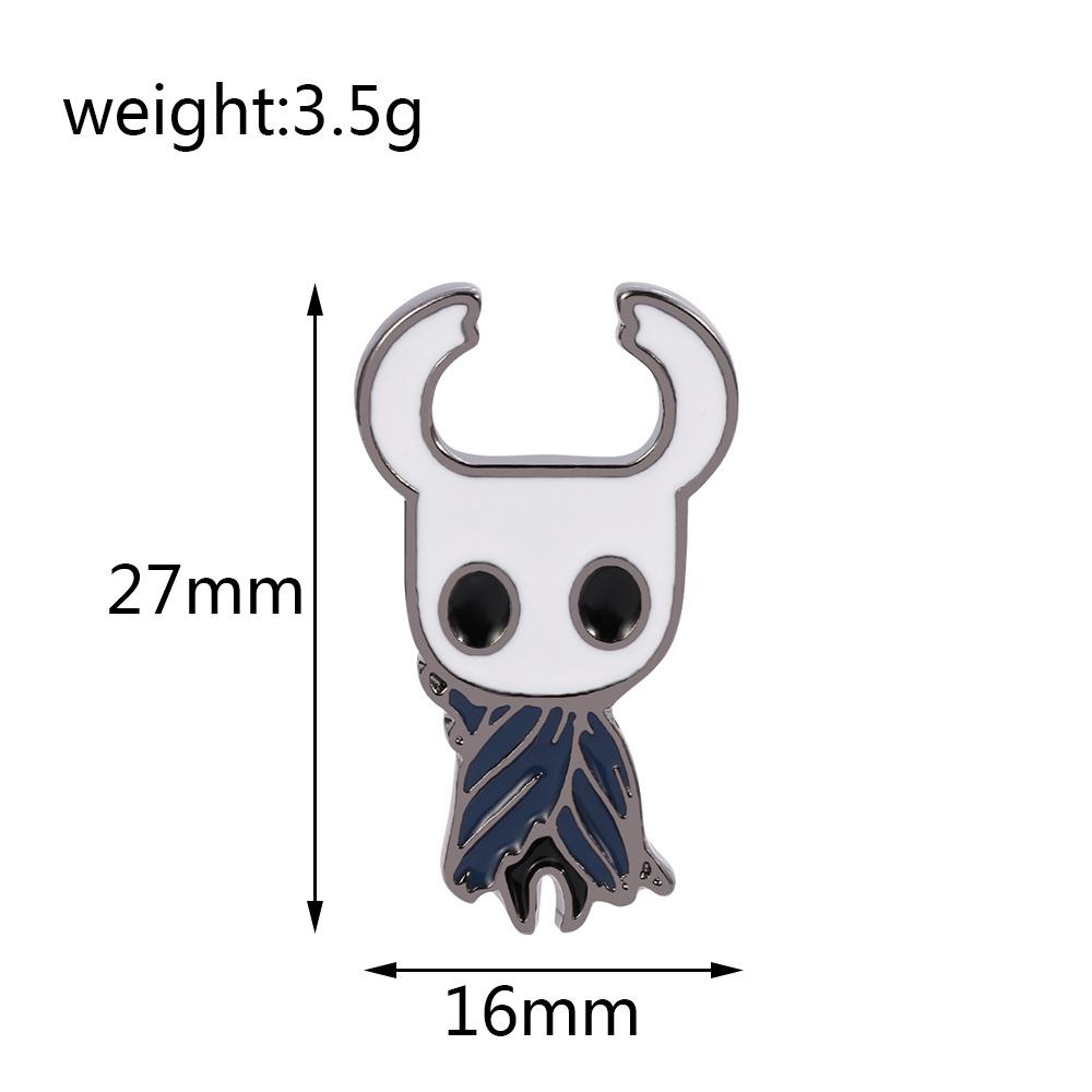 

20 Hollow Knight Metal Badges European and American Animation Game Characters Alloy Brooches Accessories Pins Hot Sale