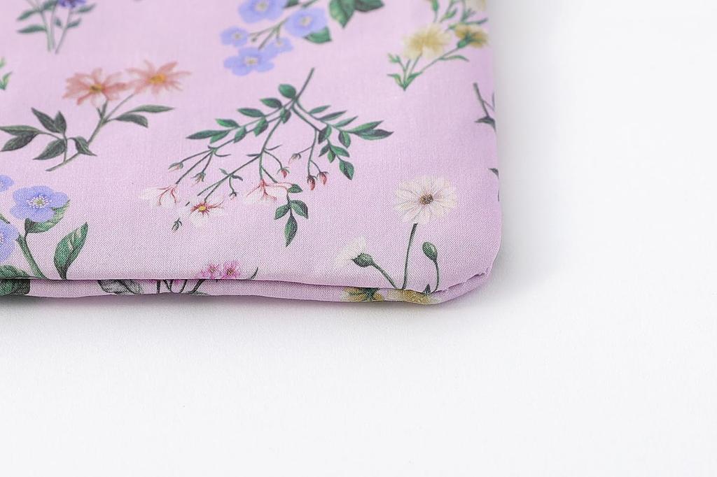 DDintex FLORET LONDON 13 X 2-Side Pouch, Annie, Lavender, 13.5cm [Liberty Print]
