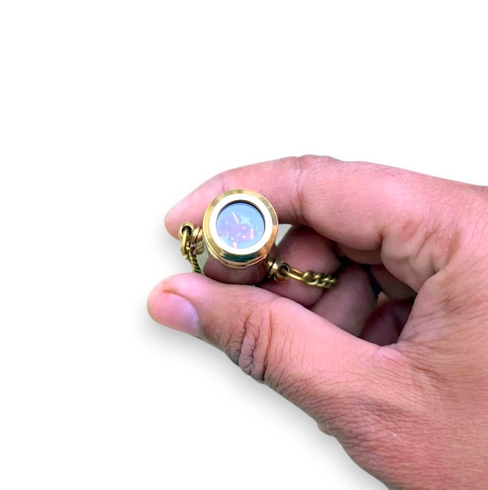 Pair of Couples Kaleidoscope Wood & Brass Pendant Kaleidoscope For Your Love One