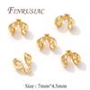 Crimp Beads For Jewelry 18K Gold Plated Crimp Bead Cover Findings DIY Jewelry Making Supplies Bracelets Accessories