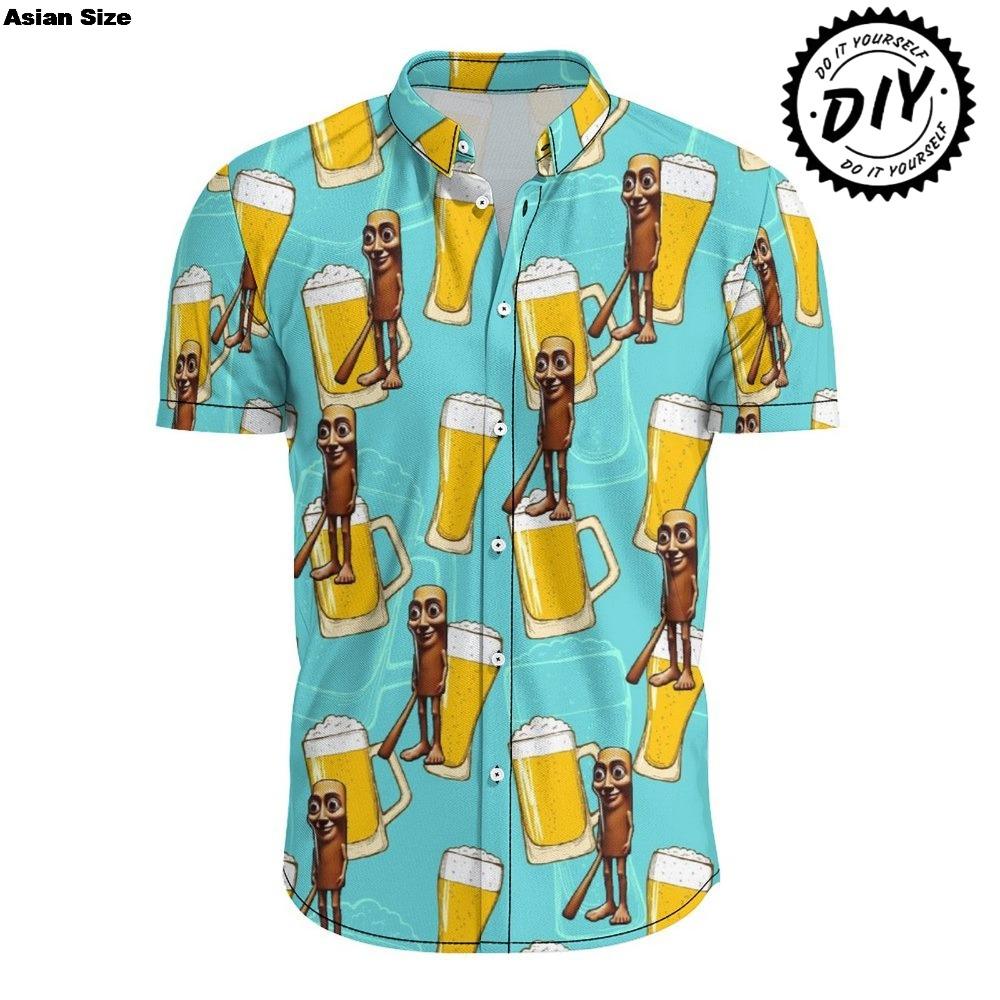 Regalos Divertidos de IA Tung Tung Tung Sahur Camisas Hawaianas Impresas en 3D Para Hombres Ropa Soporte Camisa de Playa Personalizada Blusas de Fiesta Tops