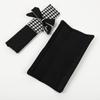 1pc Classic Plaid Bowknot Universal Car Gear Shifter Handbrake Cover Auto Seat Belt Case Car Interior Decor Accessories Women