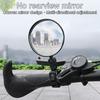 Oglindă retrovizoare cu ghidon rotativ pentru bicicletă 1/2 buc. Oglindă retrovizoare incasabilă Universală ușor de instalat Accesorii pentru oglindă convexă montată pe ghidon reglabil