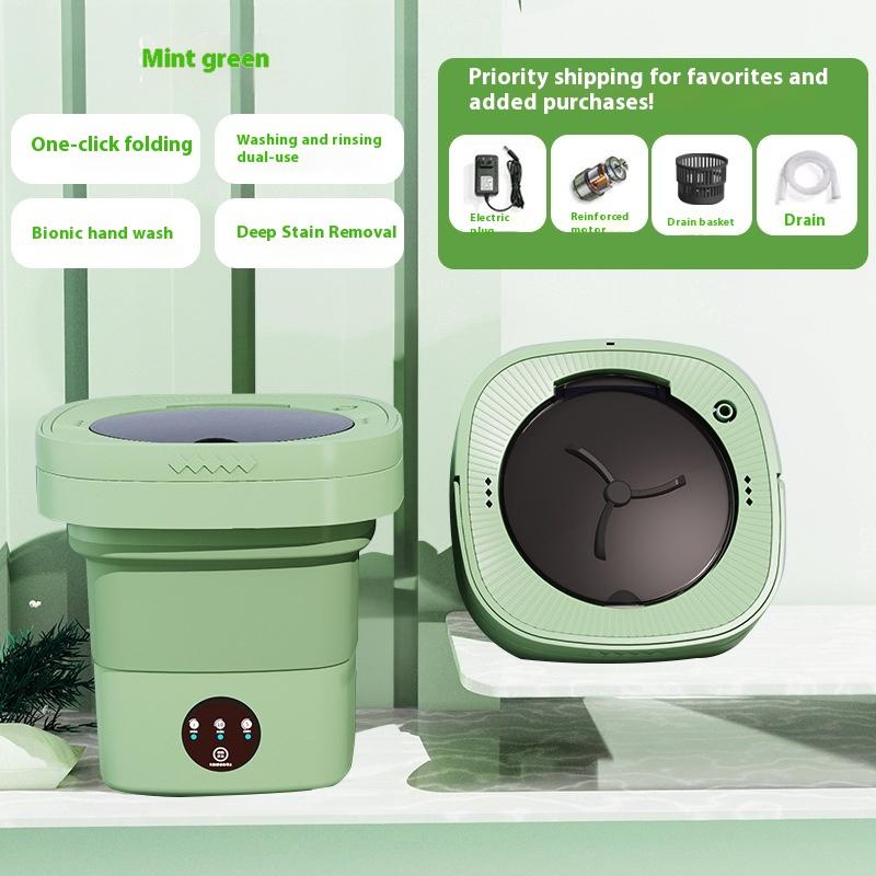 Portable Folding Washing Machine Mini folding washing machine Specialized sock washing machine Baby laundry underwear MiniWasher